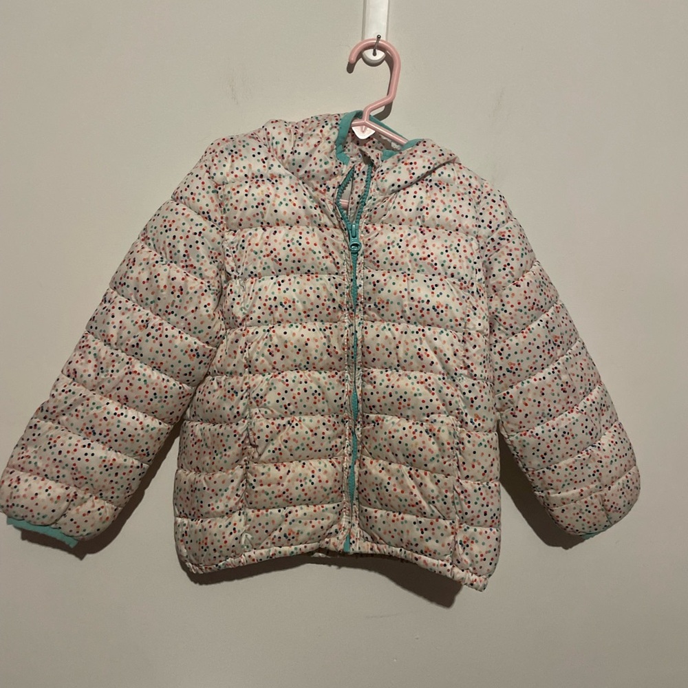 Baby Gap‎ Lightweight puffer jacket in confetti for toddlers size 5 - Primaloft